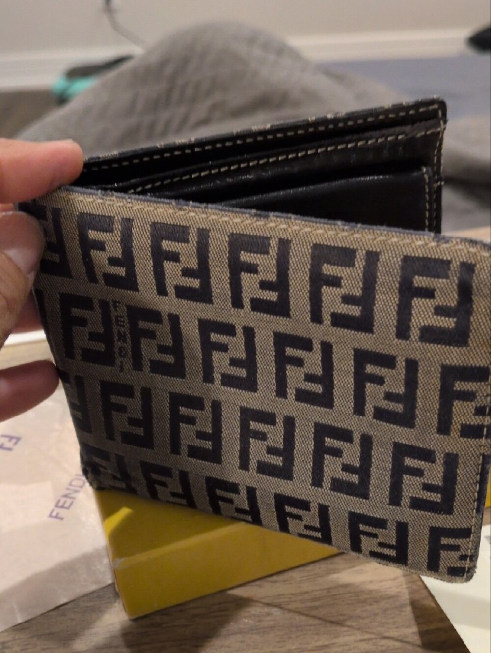 Fendi Vintage Zucca FF Jacquard Bi-Fold Wallet - Picture 10 of 13